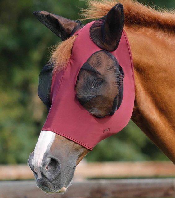 Premier Equine Premier Equine Comfort Tech Lycra Fly Mask Wine