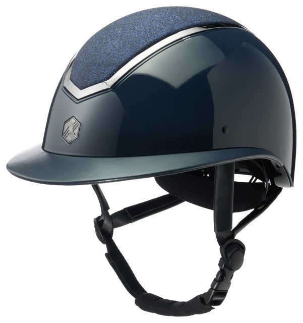 EQX EQX Kylo Riding Hat Navy Gloss/Pewter Sparkly Wide Peak