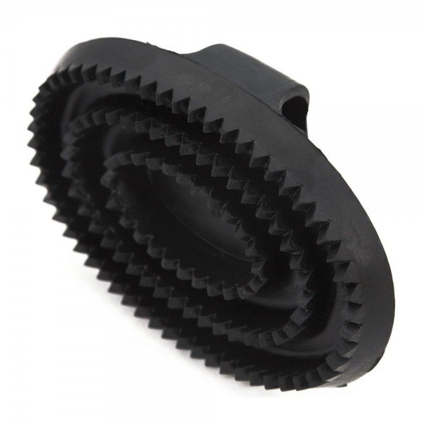 Black Rubber Curry Comb