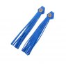 Spanish Boot Tassels Blue Suede