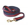 Hy Equestrian Soft Webbing Lead Rein Navy/Red